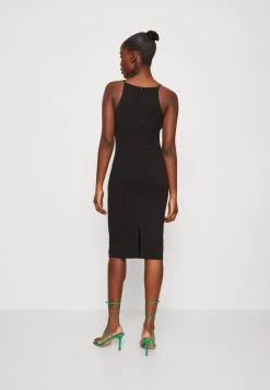 Wal G Harriet Halter Midi Dress - Jerseyjurk - Black -Wal G a38959e50c9d4f7a8c07479f25b2be43