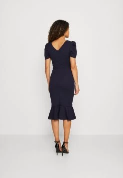 Wal G Wonda Bow Midi - Cocktailjurk - Navy Blue -Wal G a3c9b7b890d94a9fa773ddb6f2d69926