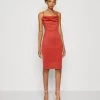 Wal G Jessy Dress - Cocktailjurk - Terracotta -Wal G a66161ce2ebc433ea2146c9c1d0f79ad