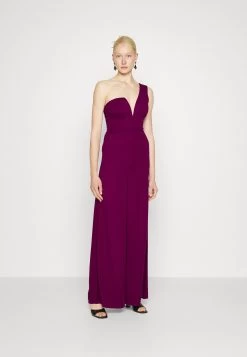 Fleur One Shoulder- Jumpsuit - Plum