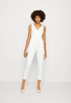 Wal G Toby V Neck - Jumpsuit - White -Wal G a7a997d733f94f91aab583932e91dc4f