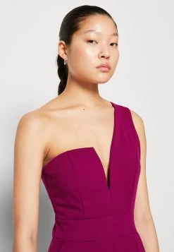 Wal G Fleur One Shoulder- Jumpsuit - Purple -Wal G a9fd2b9f09fe40f099e02be79e78a965