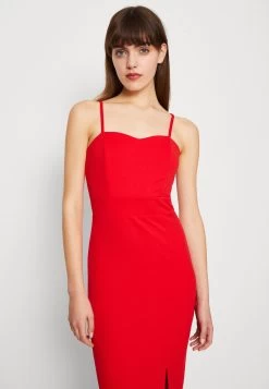 Wal G Jeane Strappy Maxi - Jerseyjurk - Red -Wal G aa2dc72f03e547268b7cd8baa9edbdea