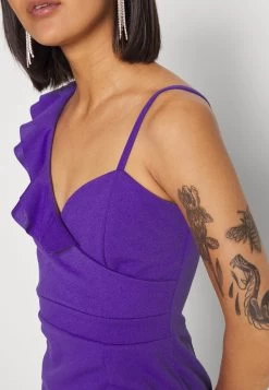 Wal G Cami Ruffle Midi - Jurk - Purple -Wal G aadc5f345afe4cf8bda394aa26641040