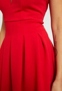 Eloise V Neck Skater Dress - Cocktailjurk - Red -Wal G ac6077746526485e851e7a10ee8e65c9