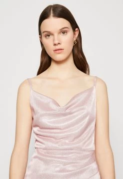 Wal G Party Hallis Shimmer Midi - Cocktailjurk - Pink -Wal G ad63ea5a1d00470a9c2a779a9f109dc7