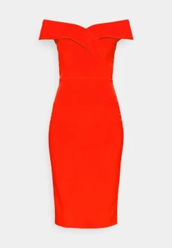 Wal G Zara Midi Dress - Cocktailjurk - Red -Wal G b10df9342c634b8a9469d8f81f466a66
