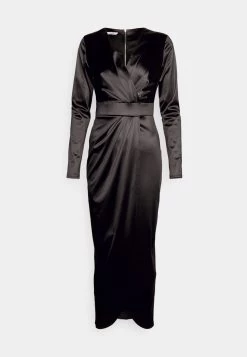 Wal G Reana Long Sleeve Midi - Cocktailjurk - Black -Wal G b3e44cbf26f6485da7c98bd28da1716d