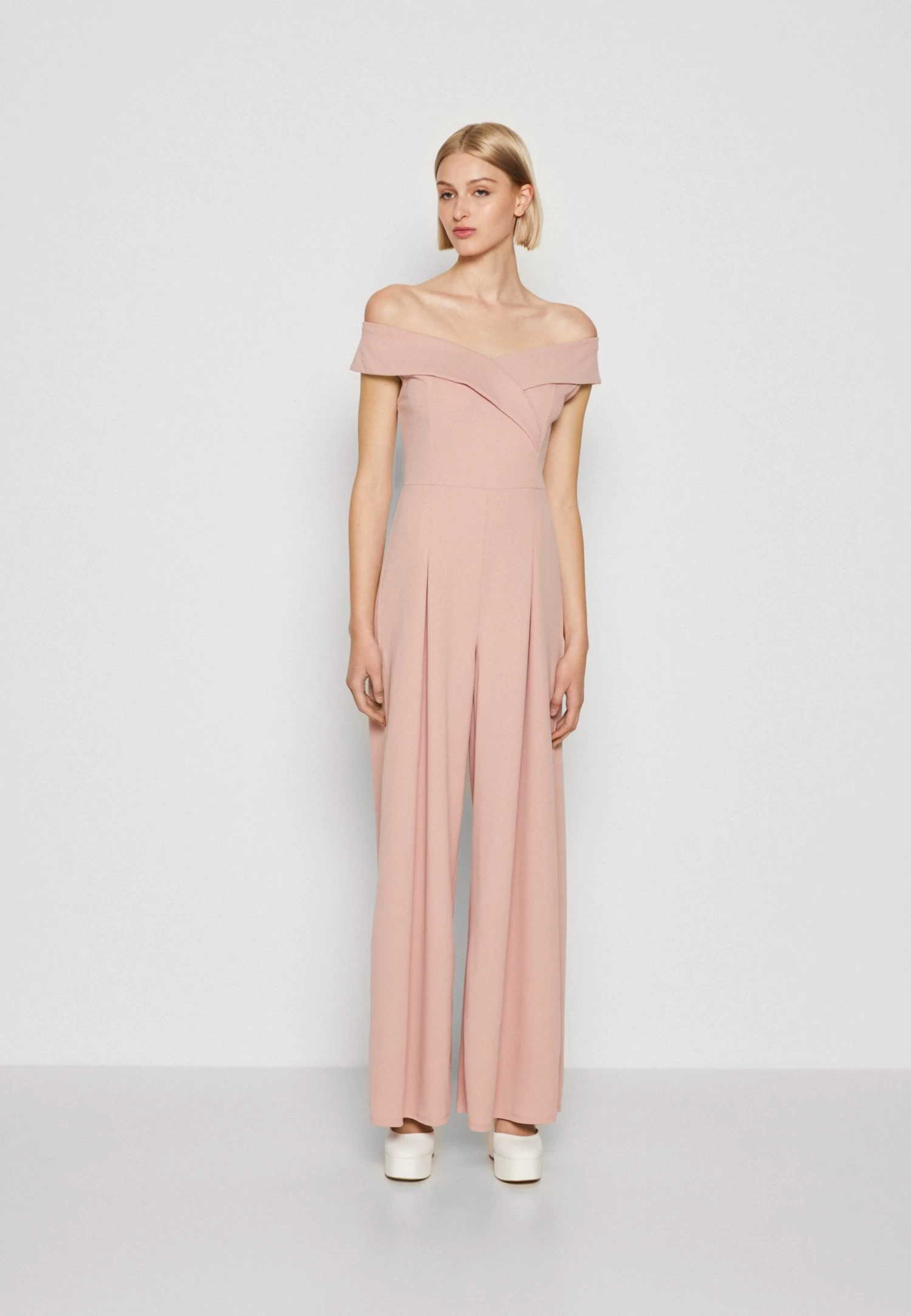 Wal G Nancy Off Shoulder - Jumpsuit - Blush Pink 3 Wal G Nancy Off Shoulder - Jumpsuit - Blush Pink