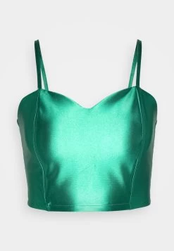 Wal G Daz Heart Neck Crop- Top - Leaf Green -Wal G b852adcad4a74528bb60188824d97879
