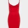 Wal G Tanya Cowl Mini Dress - Cocktailjurk - Red -Wal G b90aaa785bdd4356a6517ab8b80ff6d4