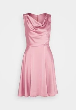 Wal G Logan Cowl Neck Midi - Cocktailjurk - Mauve Pink -Wal G ba691b49086e41c7a28f35c92e76412e