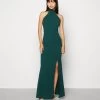 Wal G Sara Halter Neck Maxi Dress - Galajurk - Forest Green -Wal G ba773f2a8ee6426e89d8eb87d8f594f2