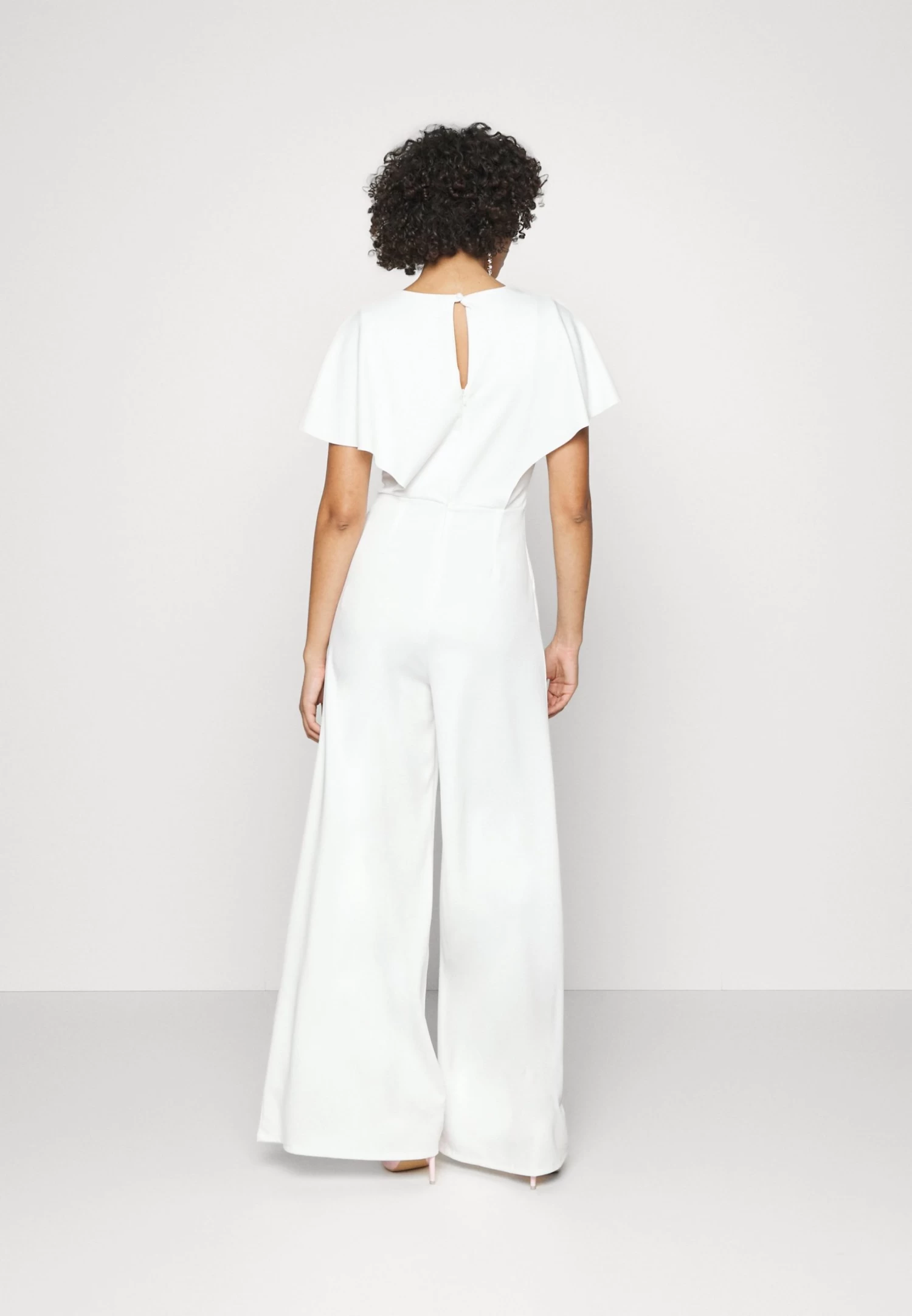 Wedding Betty V Neck Wrap - Jumpsuit - White 5 Wedding Betty V Neck Wrap - Jumpsuit - White - Afbeelding 3