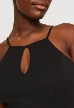 Wal G Harriet Halter Midi Dress - Jerseyjurk - Black -Wal G bbf0f6d0f5c246668d4ddc9933f7de05