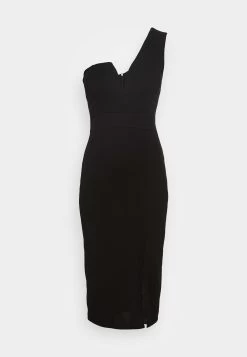 Wal G Gigi One Shoulder Midi Dress - Cocktailjurk - Black -Wal G c0de0359388647a9a673af4f7fd6b277