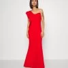 Wal G One Shoulder Maxi Dress - Cocktailjurk - Red -Wal G c5cb9ac047f545cf95c8d28306837194