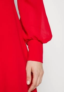 Wal G Kat Sleeve Dress - Jurk - Red -Wal G c7634bbd4d944de1a553bf73bbb758af
