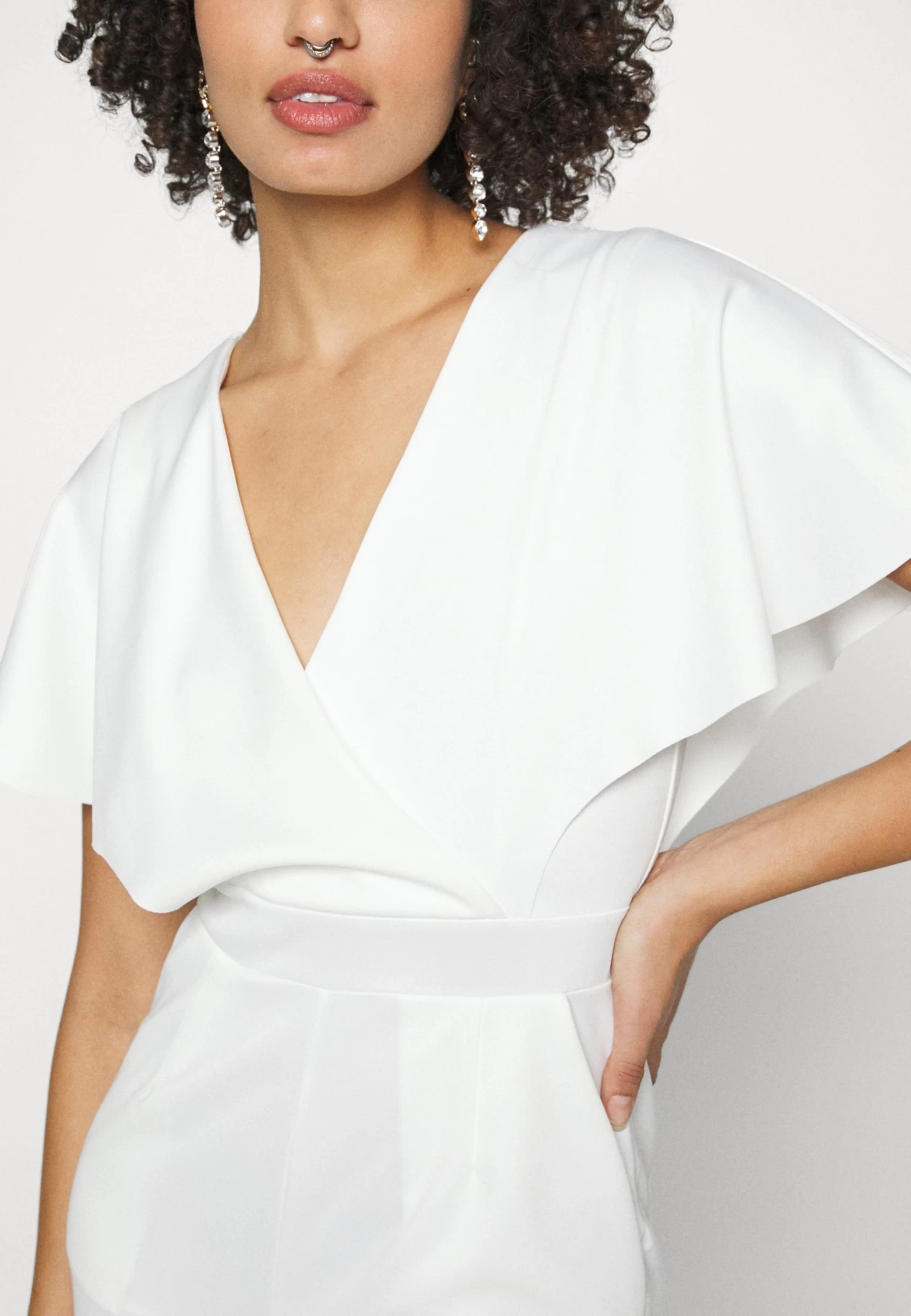 Wedding Betty V Neck Wrap - Jumpsuit - White 9 Wedding Betty V Neck Wrap - Jumpsuit - White - Afbeelding 7