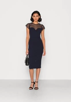 Wal G Dylan Midi Dress - Cocktailjurk - Navy -Wal G c8a7faa67b7b438c8b0bde38c95a7a98
