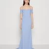 Wal G Rish Off Shoulder Maxi - Jerseyjurk - Powder Blue -Wal G c8c4a47090f04ee49fb04901372aa3ff