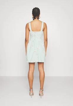 Wal G Wedding - Lila V Neck Print Skater - Cocktailjurk - Hellgrün, Mehrfarbig -Wal G cbaf6f65e0c24a8b890cdf085fe79171