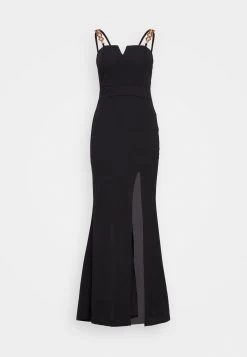 Wal G Rue Chain Maxi - Cocktailjurk - Black -Wal G cc86ce0ed95c40d5ab9db5281cf2e9dd