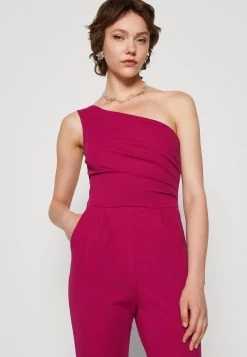 Wal G Rosalita One Shoulder - Jumpsuit - Raspberry -Wal G cca5a7d9d9c94bfb823e09b09579cd10