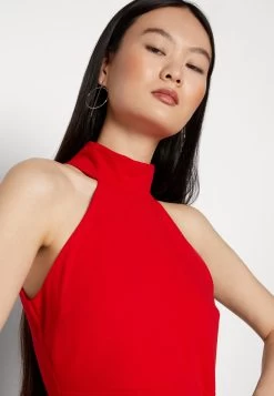 Wal G Halter Neck Maxi Dress - Galajurk - Red -Wal G cf64c7fb488e4e758c0fdba60f733221