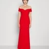 Wal G Rish Off Shoulder Maxi - Jerseyjurk - Red -Wal G d01efa2632af4dd0bc42985b43333b82
