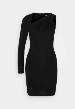 Wal G Mila Asymmetric Mini - Cocktailjurk - Black -Wal G d453b9838cca421aadbd72fc888c891b