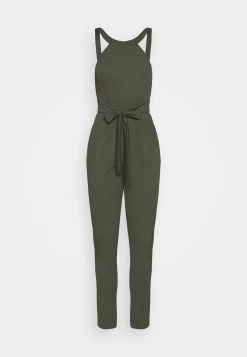 Wal G Jimmy Tie Back - Jumpsuit - Khaki Green -Wal G d45a55e04b9b46228513d19c9e0f3f8c