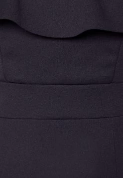 Camille Ruffle Midi - Cocktailjurk - Navy Blue -Wal G d477fb7e4d2b488c8e1ec8d6e1f4b1d2