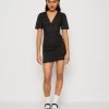 Wal G Jack Rouched Mini - Etui-Jurk - Black -Wal G d6dd8192a9f64fd59f4770268a102cf2