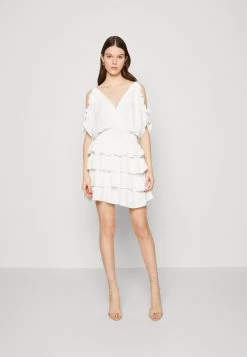Wal G Cruise Collection Sanjila Ruffle Dress - Jurk - White 9 Wal G Cruise Collection Sanjila Ruffle Dress - Jurk - White -Wal G d733b50d01744947b2fb89459633cf13