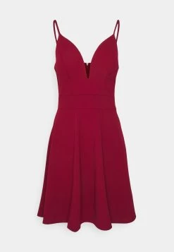 Wal G Vincent Skater Dress - Jerseyjurk - Wine -Wal G d7efbfcf340f43faa83eafbd3e8124d9