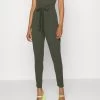 Wal G Jimmy Tie Back - Jumpsuit - Khaki Green -Wal G dcc31956ab724331a57659b343f61ab4