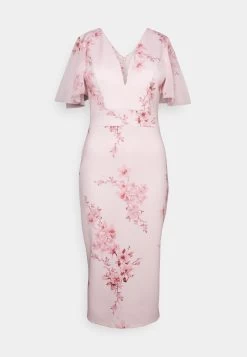 Wal G Wedding Jamie Flare Sleeve Midi - Etui-Jurk - Pink 12 Wal G Wedding Jamie Flare Sleeve Midi - Etui-Jurk - Pink -Wal G e29c81b2bccc4a7ba596d0e8c75d653d