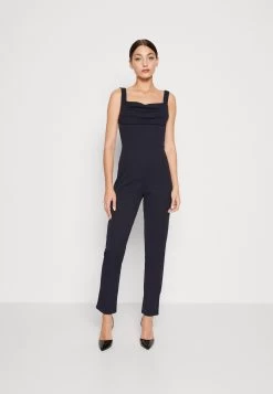 Wal G Serena Pleated - Jumpsuit - Navy Blue