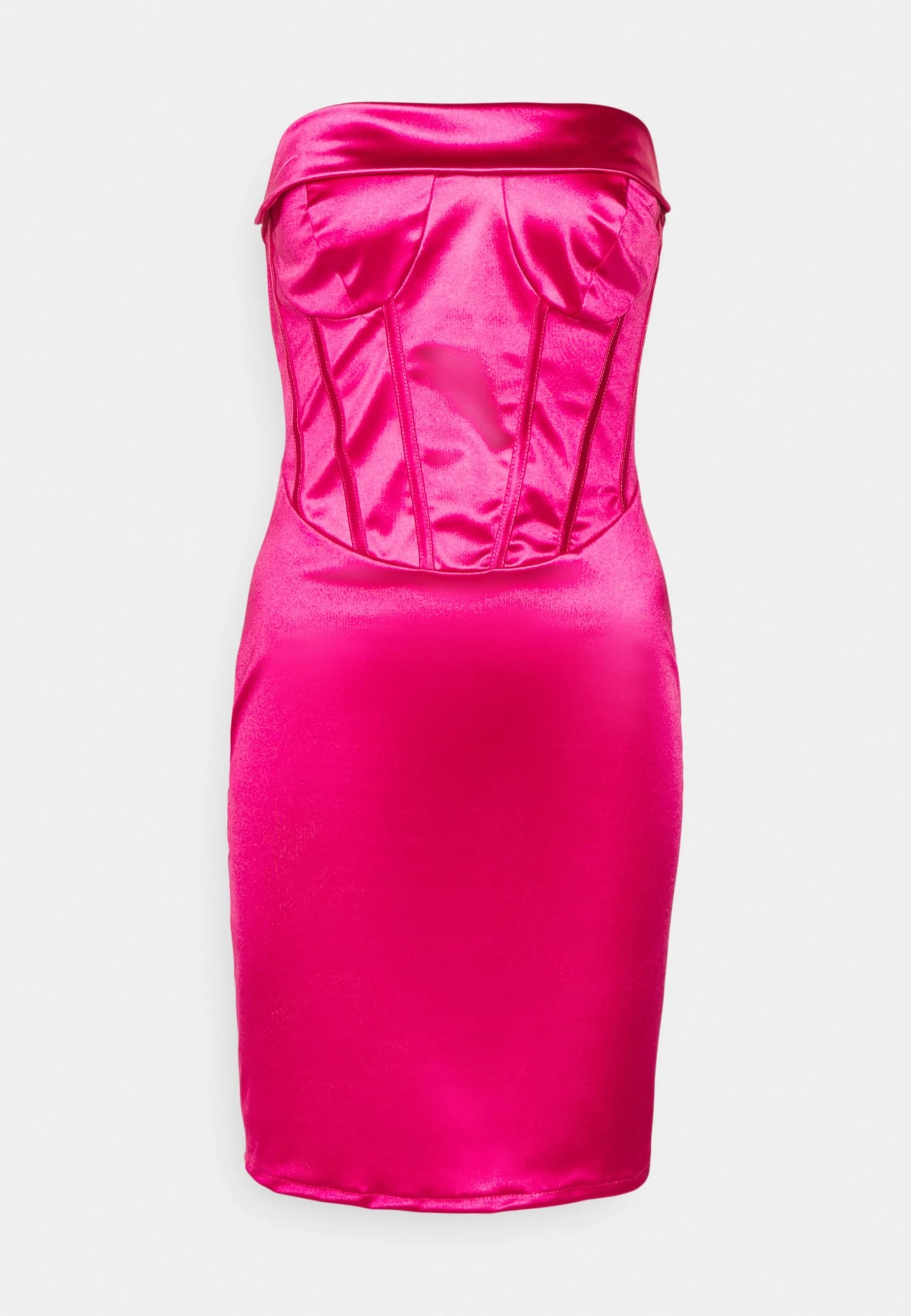 Wal G Milla Corset- Cocktailjurk - Fuchsia 9 Wal G Milla Corset- Cocktailjurk - Fuchsia - Afbeelding 7