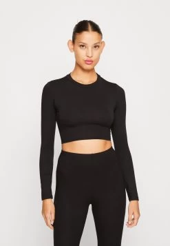 Wal G Roza Back Detail Crop - Longsleeve - Black