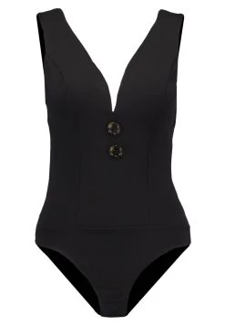 Wal G Tortoise Button Body - Top - Black -Wal G e4437f709ad24d2c9f7817faebcd7fc8