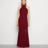 Wal G Sara Halter Neck Maxi Dress - Galajurk - Berry Wine -Wal G e61ee106cc4c41af91725acbb2a21a3b