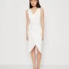 Wal G Ally Knot Midi - Cocktailjurk - White -Wal G ea83a899754e46c3b9510bbe61eb2223