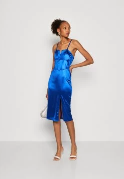 Wal G Saira Midi - Etui-Jurk - Electric Blue -Wal G ec68c183dd554e28a5f7e8fa85d3b503