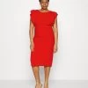 Rusie Ruffle Midi - Cocktailjurk - Red -Wal G eed40bad4df240bb9cd0a528fb9fcb1d