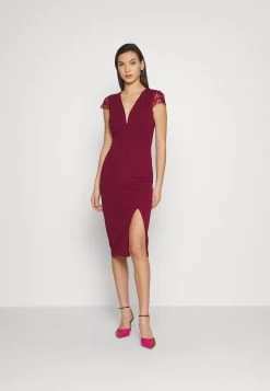 Elizabet Lace Midi - Cocktailjurk - Wine