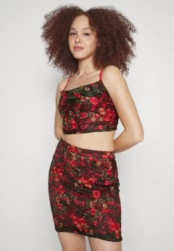 Wal G Peppy Skirt - Minirok - Red/Black -Wal G f27c9ba37a1d473999bd13e82d4dcf76