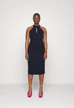 Stace Halter Neck Midi - Cocktailjurk - Navy Blue