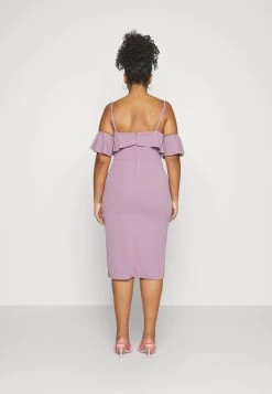 Andy Ruffle Midi - Jerseyjurk - Mauve Pink -Wal G f67168ee6b4e426ea30564805bee36bf